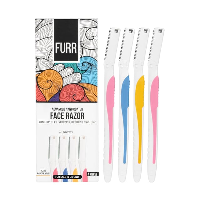 FURR Face Razor for Women - 4N | Razor For Eyebrows, Upper Lip, Forehead, Chin| | Effortless Hair Removal Experience with Japanese Blade | Can Be Used Up to 5 Times