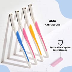 FURR Face Razor for Women | Razor For Eyebrows, Upper Lip, Forehead, Chin | Effortless Hair Removal Experience with Japanese Blade | Can Be Used Up to 5 Times | Pack of 2