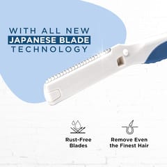 FURR Face Razor for Women | Razor For Eyebrows, Upper Lip, Forehead, Chin | Effortless Hair Removal Experience with Japanese Blade | Can Be Used Up to 5 Times | Pack of 2