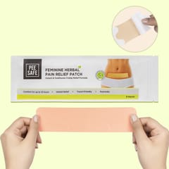 Pee safe Feminine Herbal Pain Relief Patches (Pack of 5) | Natural Pain Relief Patches | No Side Effects | Sleek Design | Comfort for Upto 12 Hours
