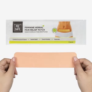 Pee safe Feminine Herbal Pain Relief Patches (Pack of 5) | Natural Pain Relief Patches | No Side Effects | Sleek Design | Comfort for Upto 12 Hours