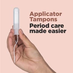 Pee Safe Applicator Tampons For Moderate flow 8 Pieces | Easy to use | Leak Proof | Ultra Soft & Comfortable | Highly Absorbent | BPA Free | FDA Approved