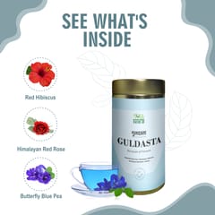 Brain Booster I Beneficial for Eyes I Caffeine Free I 30 Cups I Guldasta I Floral Tea