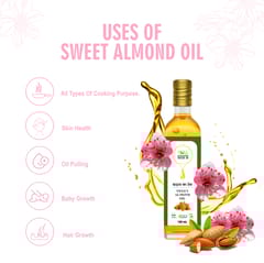 Sweet Almond oil I Wood Pressed I Baby Massage Oil I 100ML I Badaam Tel