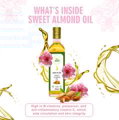 Sweet Almond oil I Wood Pressed I Baby Massage Oil I 100ML I Badaam Tel