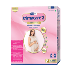 TRIMACARE™ 2 Advance Prenatal vitamins for Pregnancy | Folic Acid | DHA | Iron | Calcium Magnesium | Vitamin D | Omega-3 Fatty Acids |Second Trimester