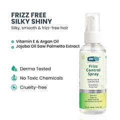 DHI Frizz Control Spray | Moisturizes & Hydrates Hair | Anti-Frizz Hair Spray for Dry & Frizzy Hair | Sulphate-Free, Paraben-Free | For Men Women |100 ml